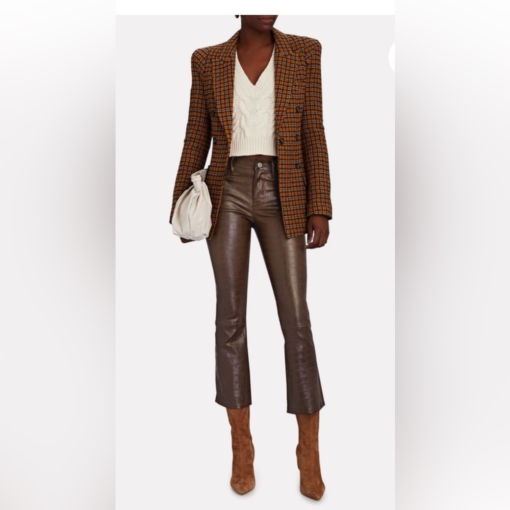 NWT FRAME Lambskin Leather Pants sz 25